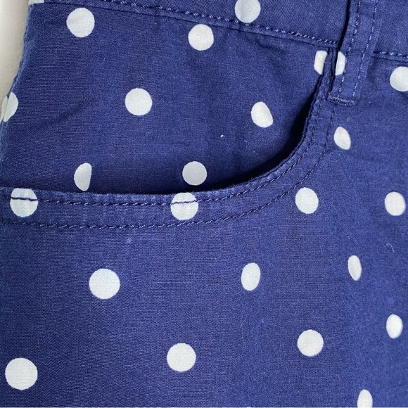 St. John's Bay Navy Blue Polka Dot Skort - Picture 6 of 11